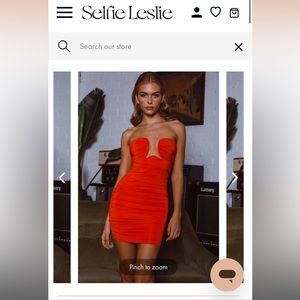 Selfie Leslie Red Mini Dress